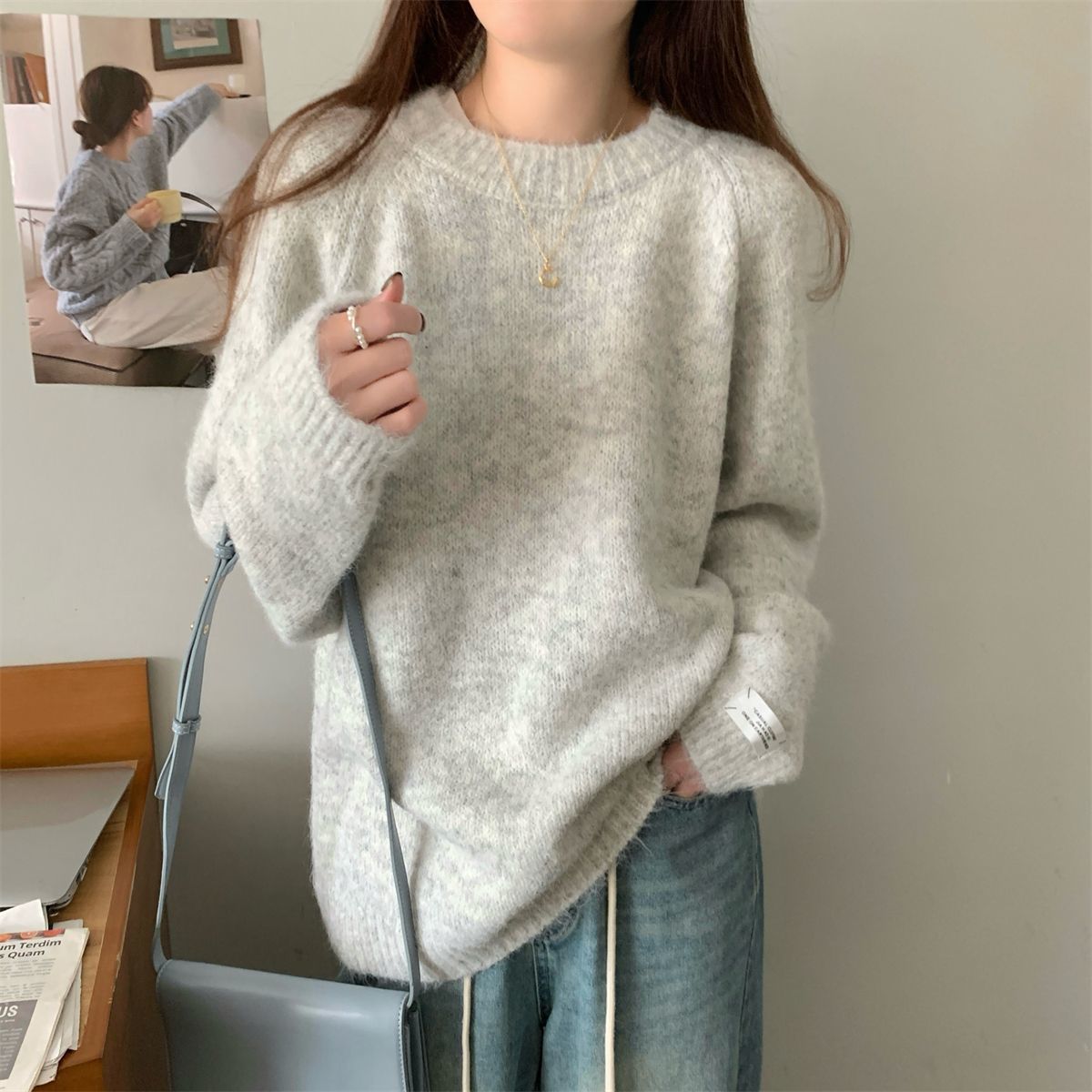 Angora Sweater Loose Fit - Memorree