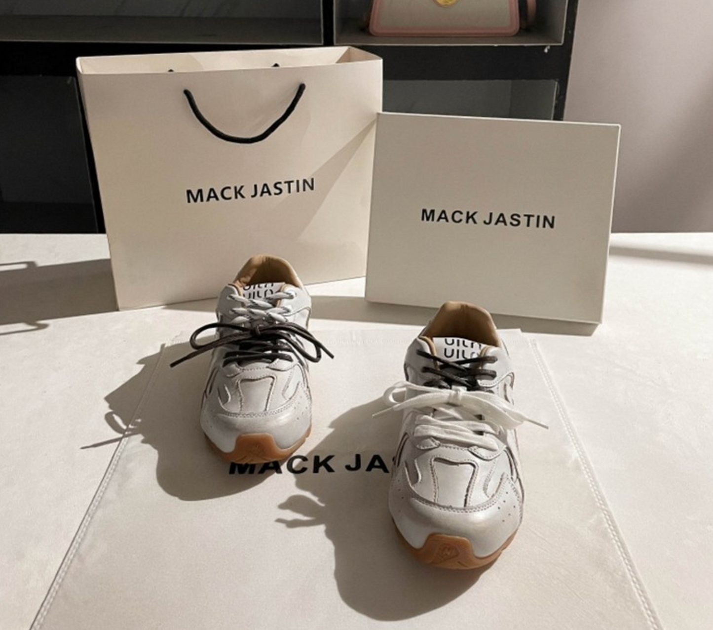 PUREGROW MACK JASTIN Genuine Leather Sneakers