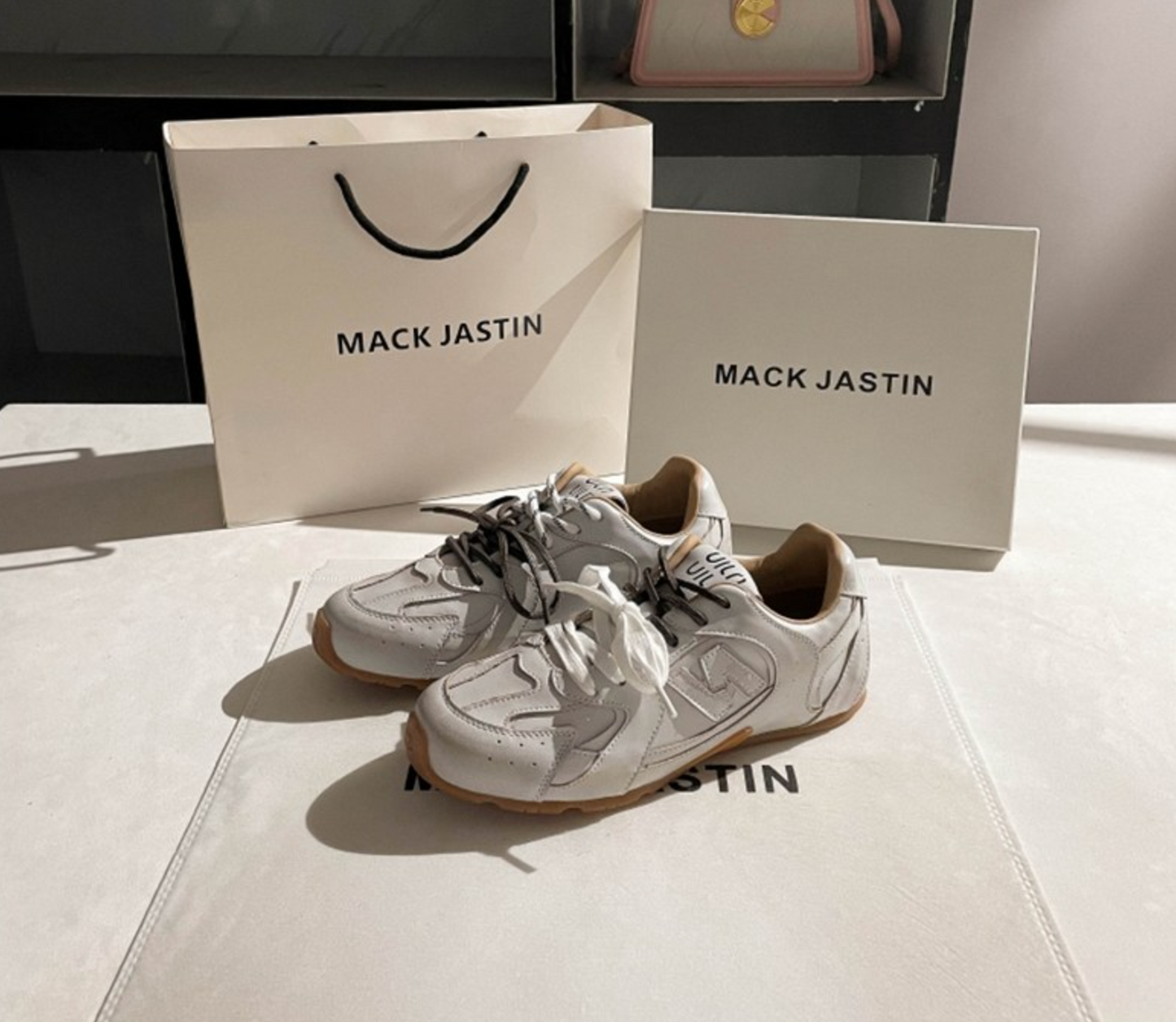 PUREGROW MACK JASTIN Genuine Leather Sneakers