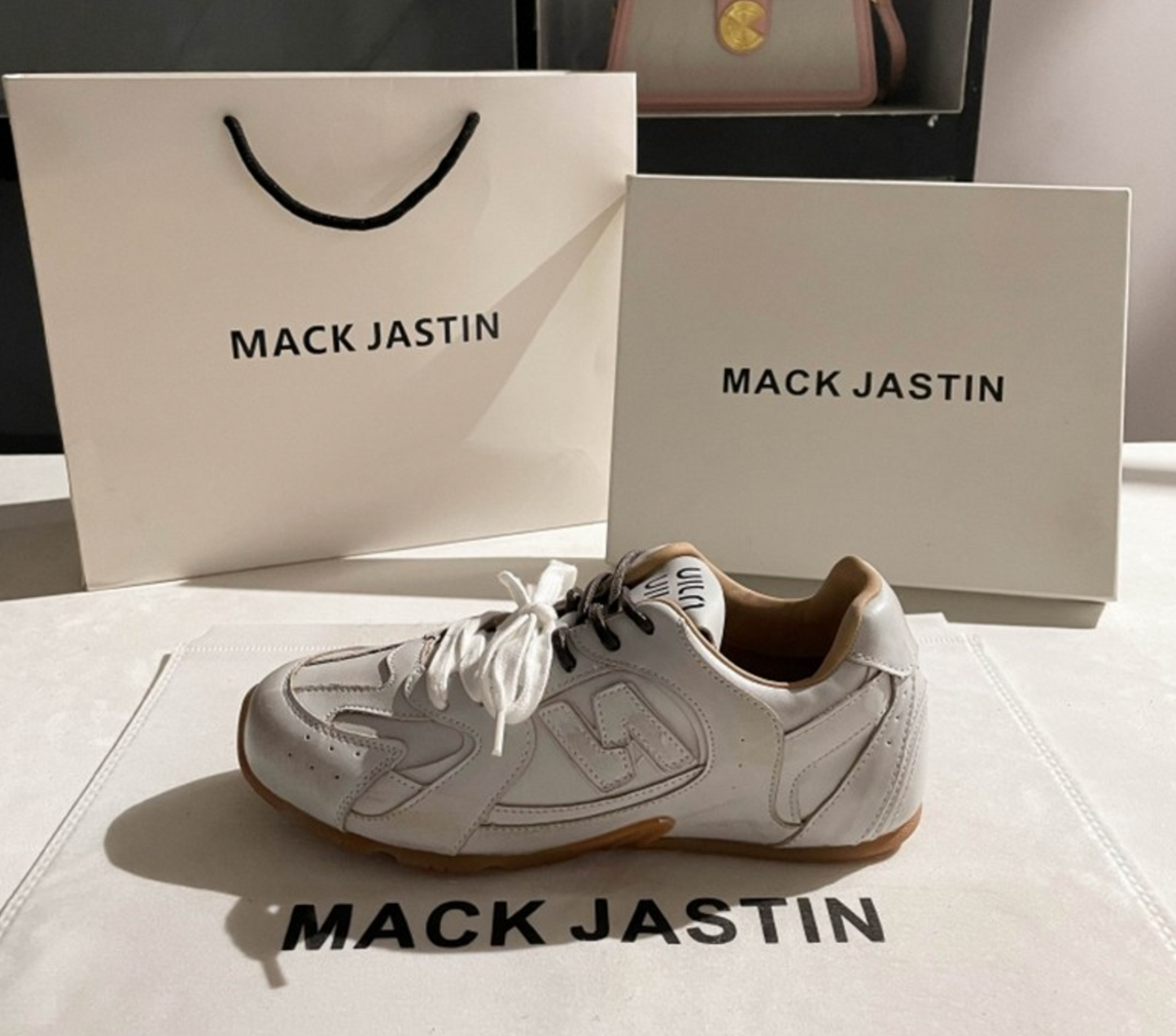 PUREGROW MACK JASTIN Genuine Leather Sneakers