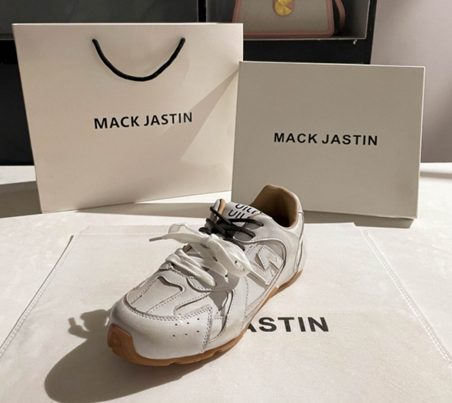 PUREGROW MACK JASTIN Genuine Leather Sneakers