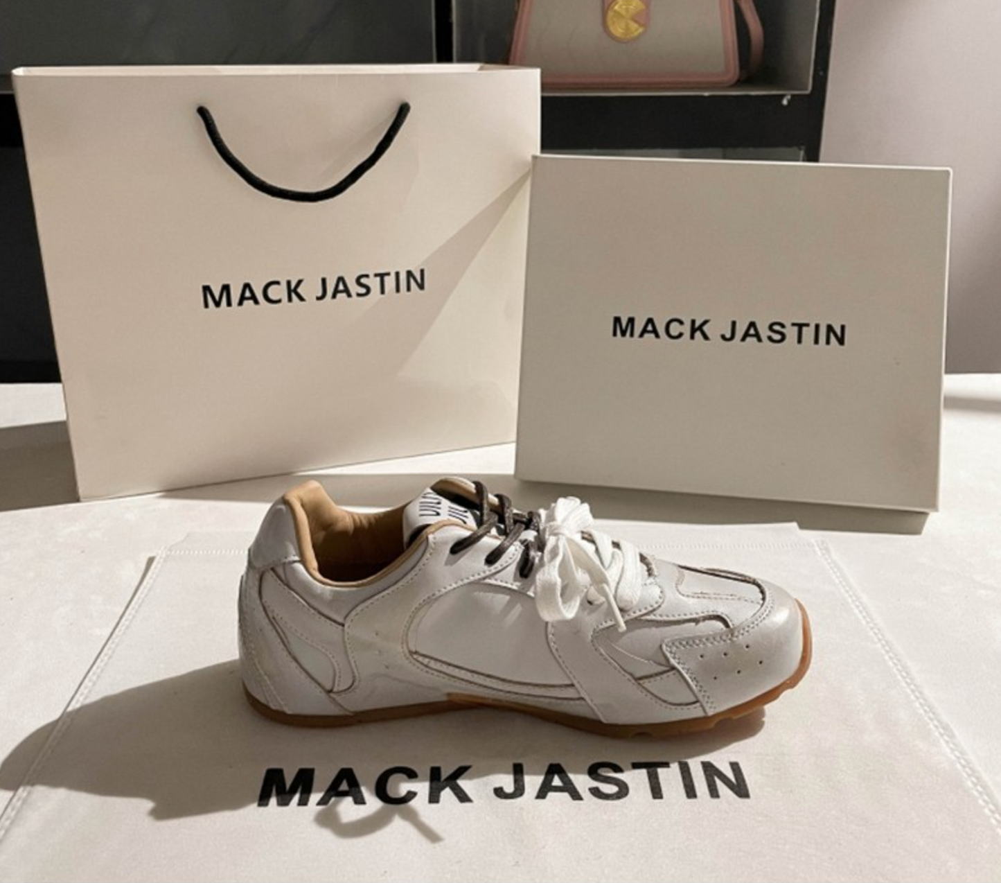 PUREGROW MACK JASTIN Genuine Leather Sneakers
