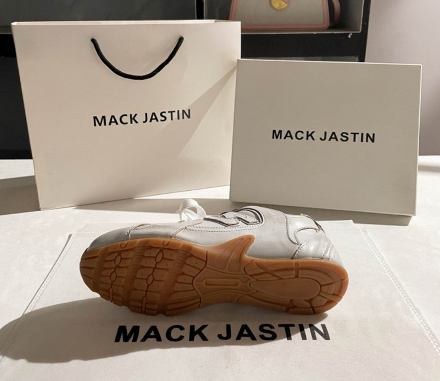 PUREGROW MACK JASTIN Genuine Leather Sneakers
