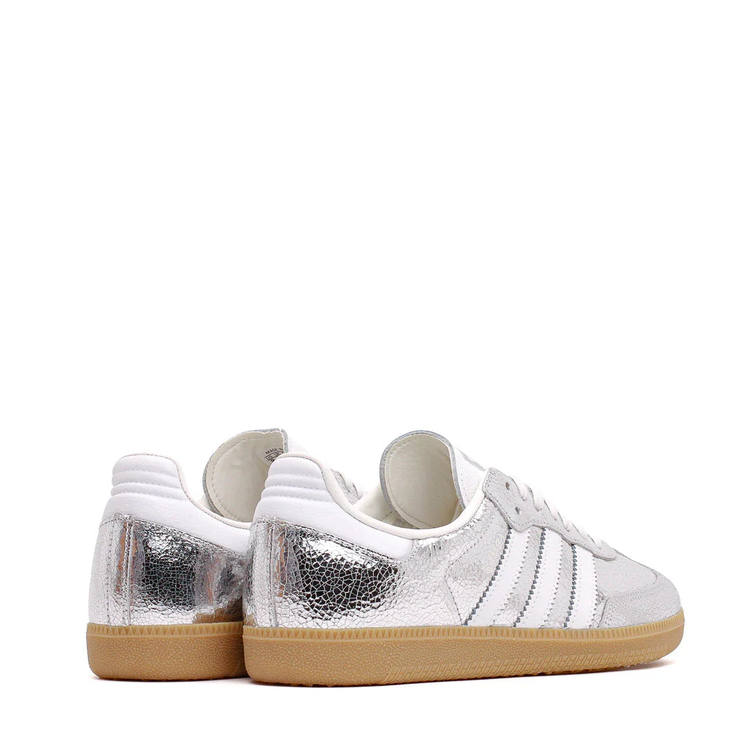 Adidas SAMBA OG low-top sneakers for men and women in SILVER METALLIC/FTWR WHITE/CORE WHITE (JR0035)