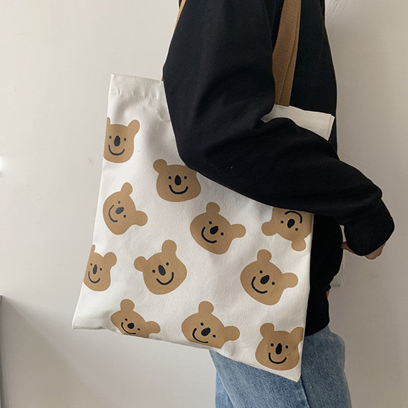 Bear Canvas Tote Bag