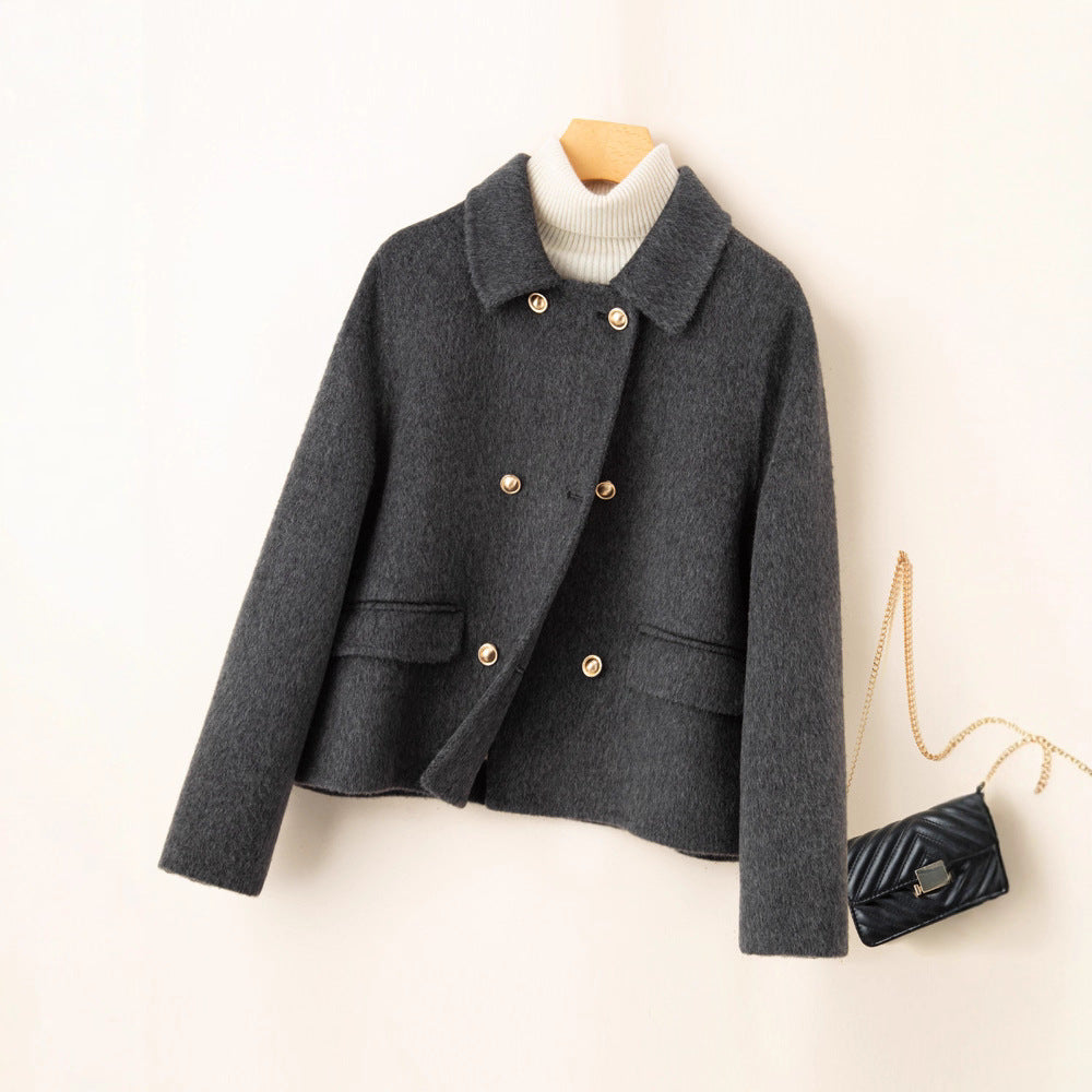 Double-sided Wool Overcoat - Memorree