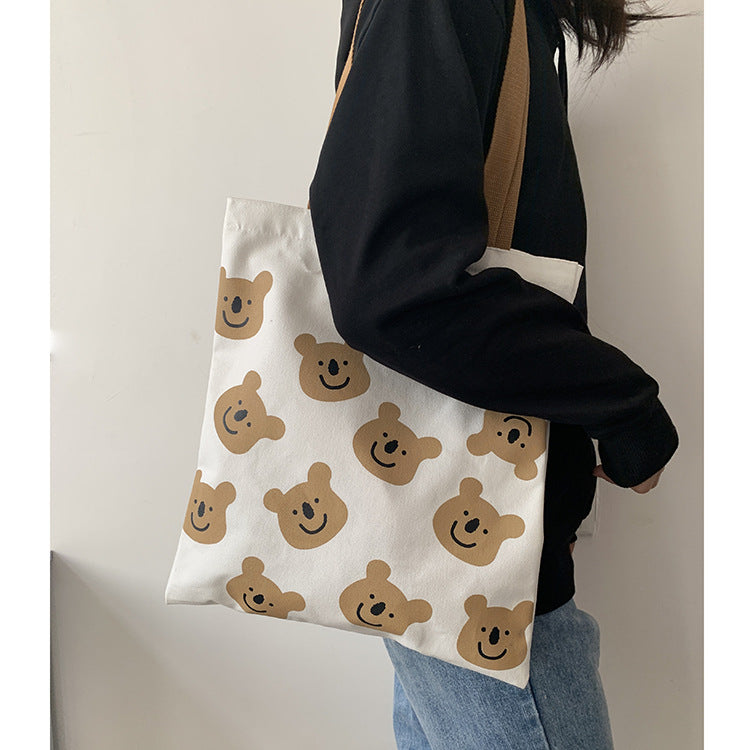 Bear Canvas Tote Bag