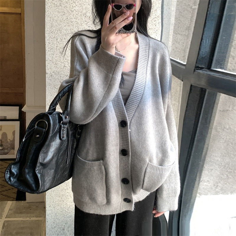 Autumn/Winter 2026 V-neck Knitted Cardigan - Memorree
