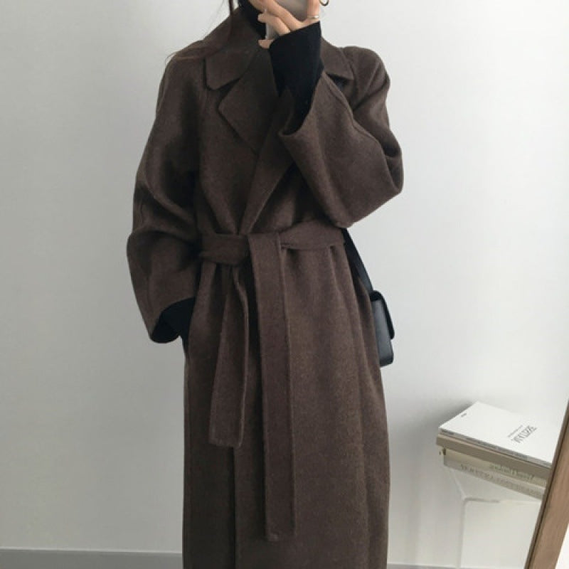 MXMR style Wool Mid Long Coat - Memorree