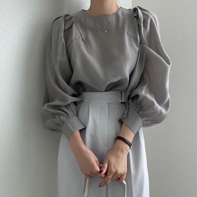 French Puff Sleeve Blouse - Memorree