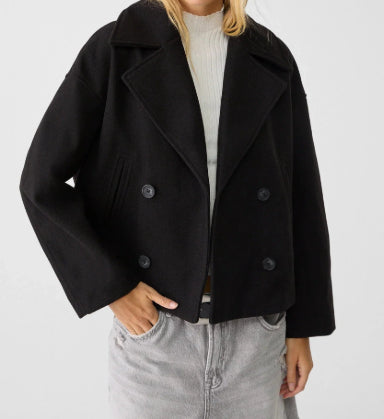 Babe Half Pea Coat Oversize - Memorree