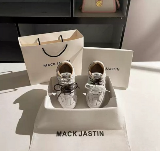 PUREGROW MACK JASTIN Genuine Leather Sneakers