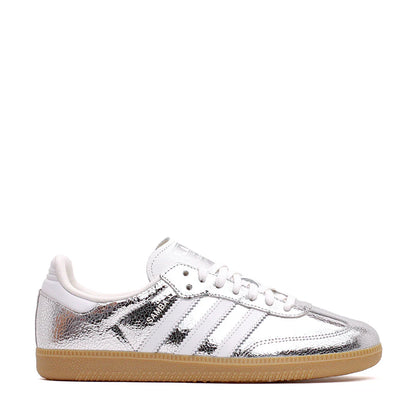 Adidas SAMBA OG low-top sneakers for men and women in SILVER METALLIC/FTWR WHITE/CORE WHITE (JR0035)