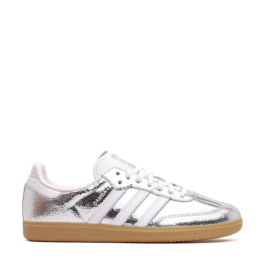 Adidas SAMBA OG low-top sneakers for men and women in SILVER METALLIC/FTWR WHITE/CORE WHITE (JR0035)