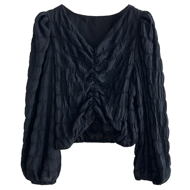 Chiffon Pleated Blouse - Memorree