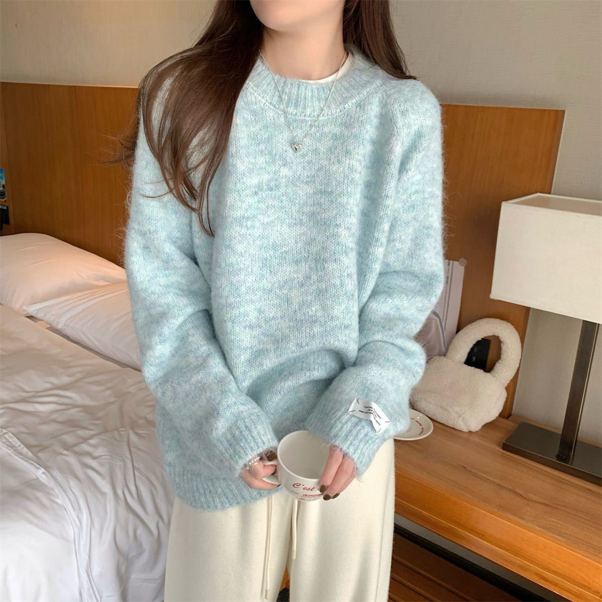 Angora Sweater Loose Fit - Memorree