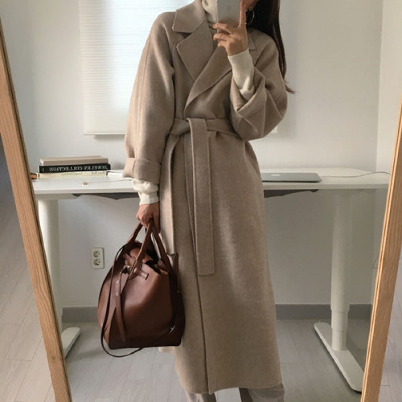 MXMR style Wool Mid Long Coat - Memorree