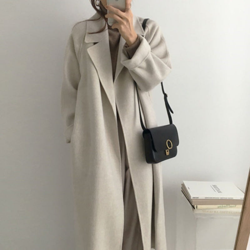 MXMR style Wool Mid Long Coat - Memorree