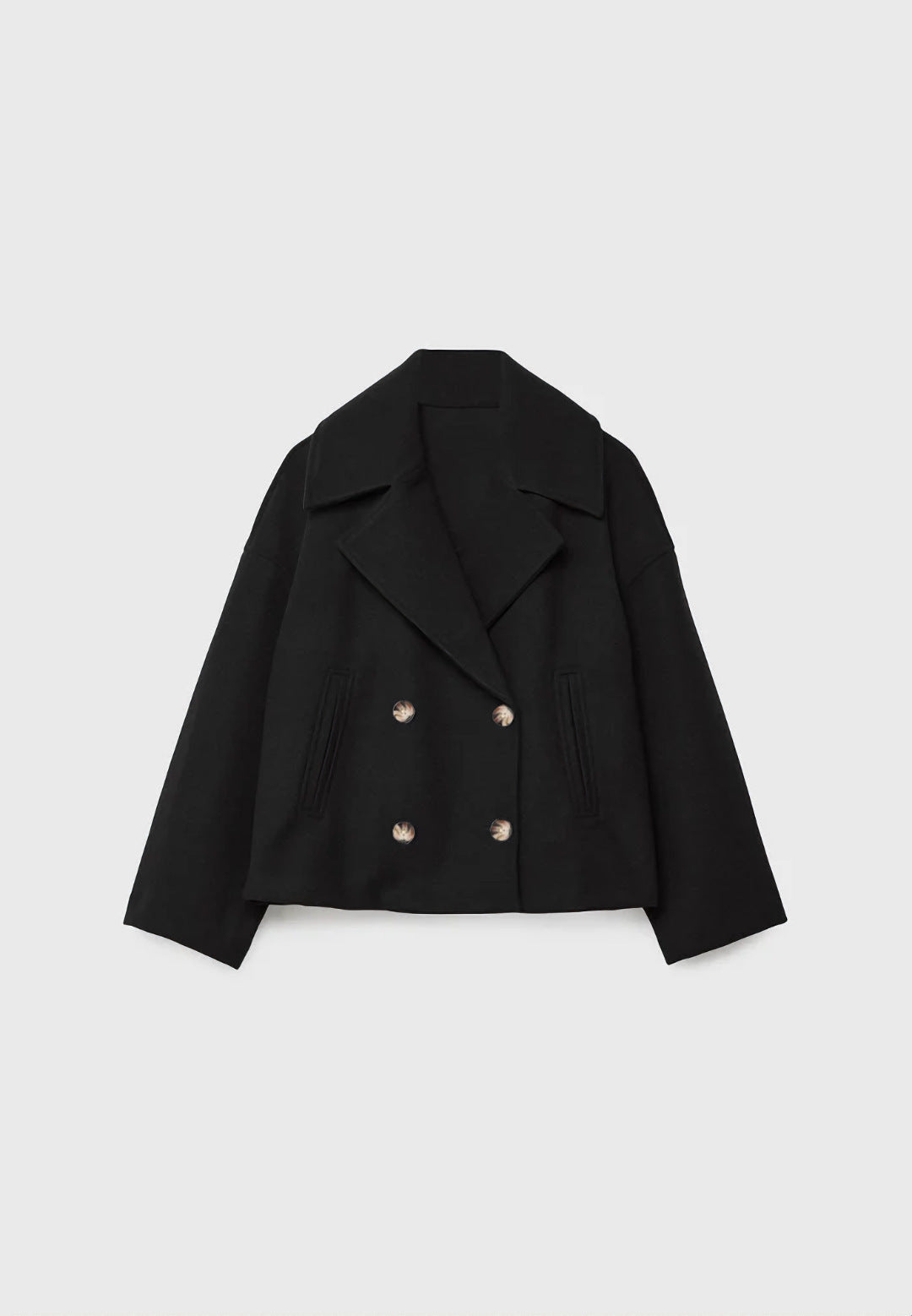 Babe Half Pea Coat Oversize - Memorree