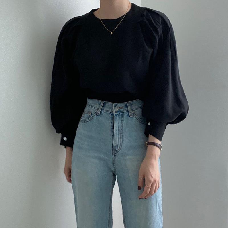 French Puff Sleeve Blouse - Memorree