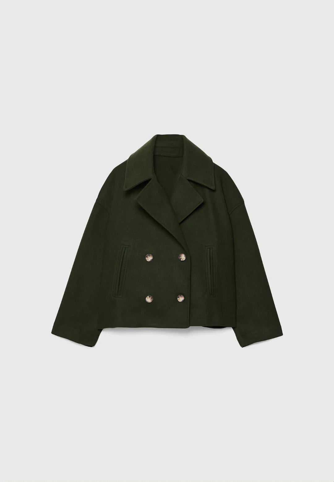 Babe Half Pea Coat Oversize - Memorree