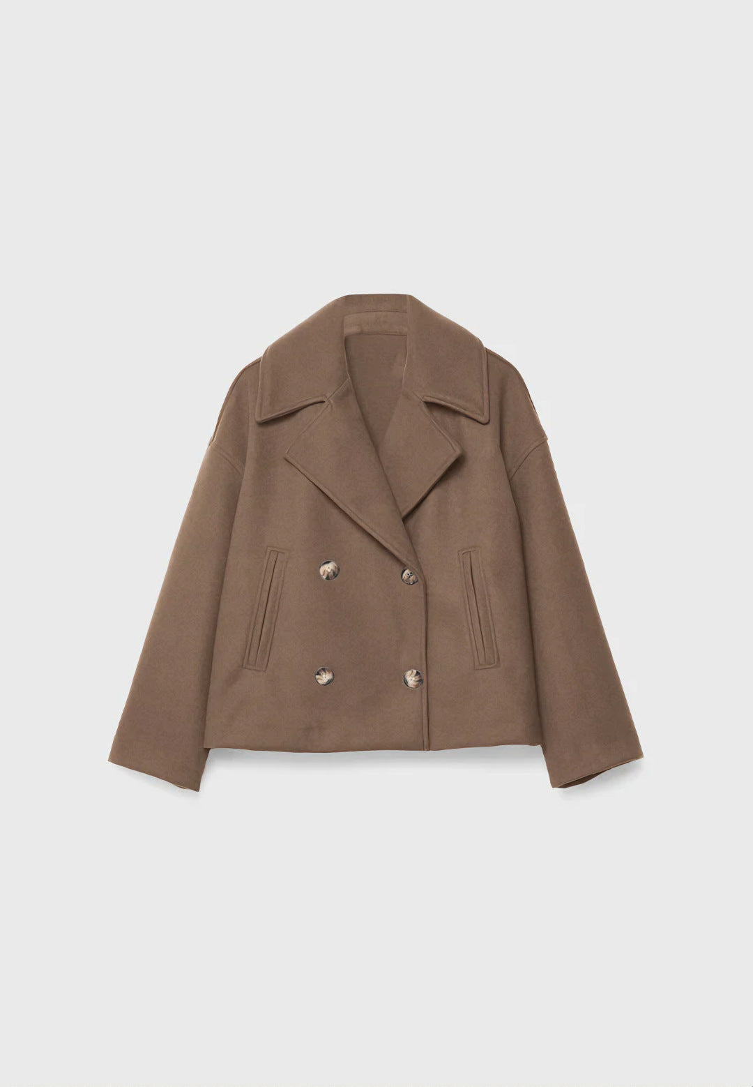Babe Half Pea Coat Oversize - Memorree