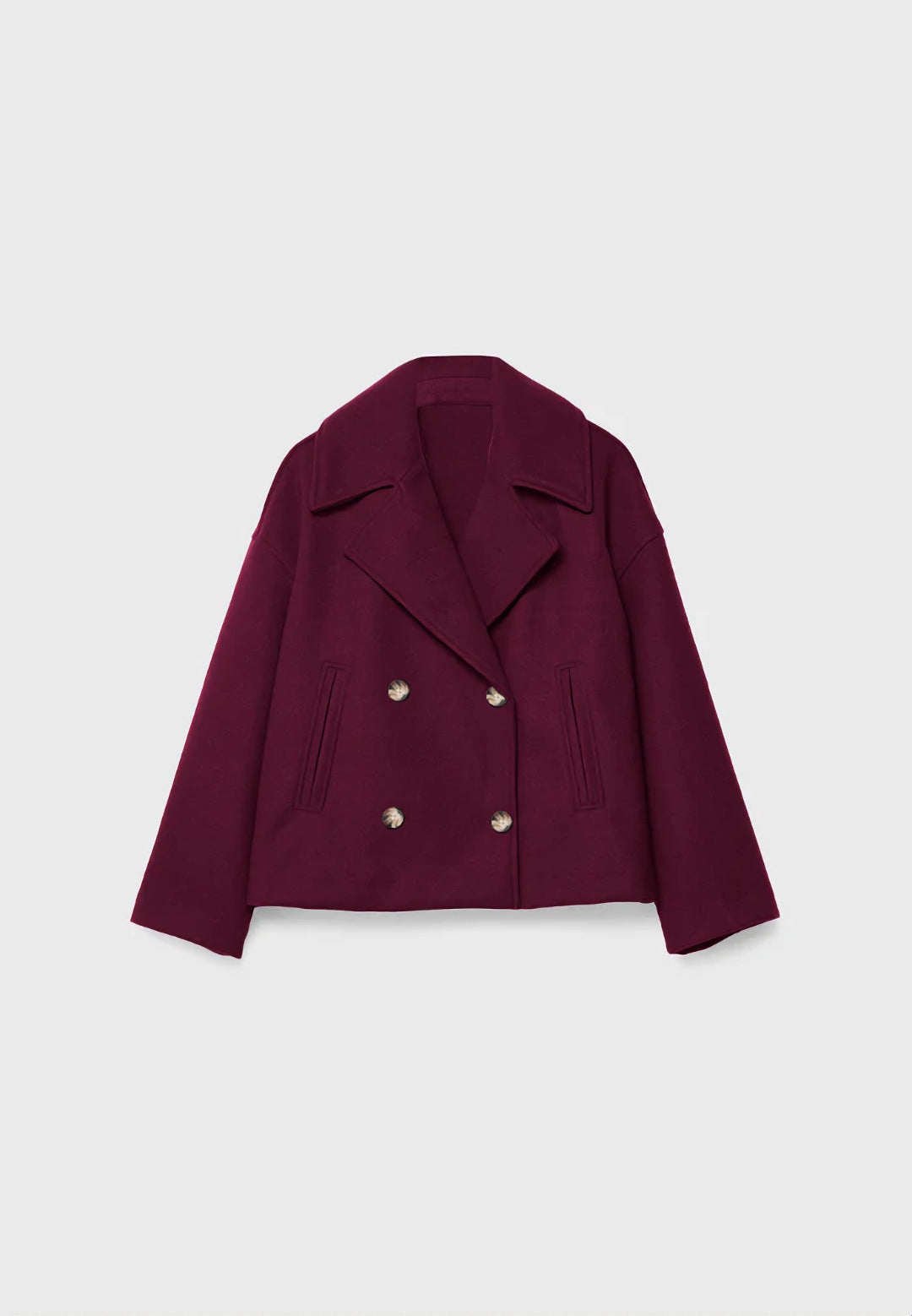 Babe Half Pea Coat Oversize - Memorree