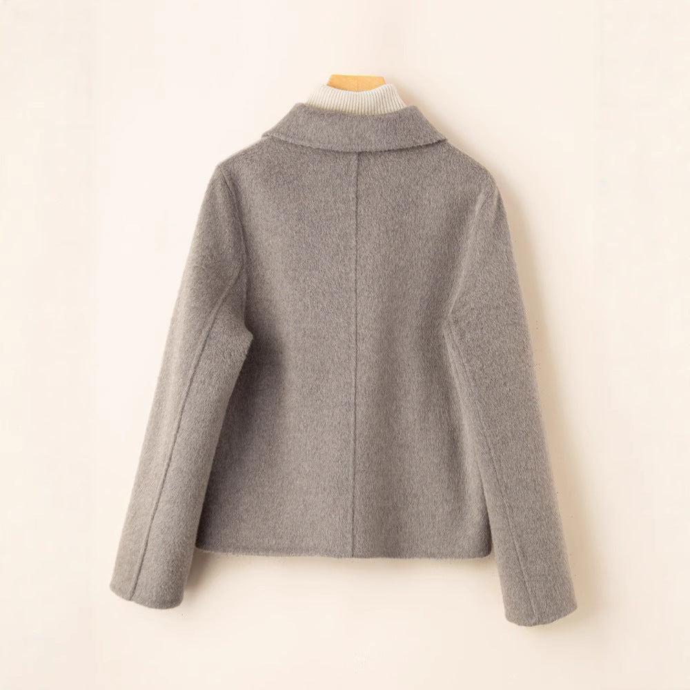 Double-sided Wool Overcoat - Memorree
