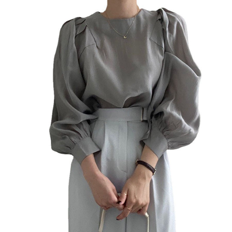 French Puff Sleeve Blouse - Memorree