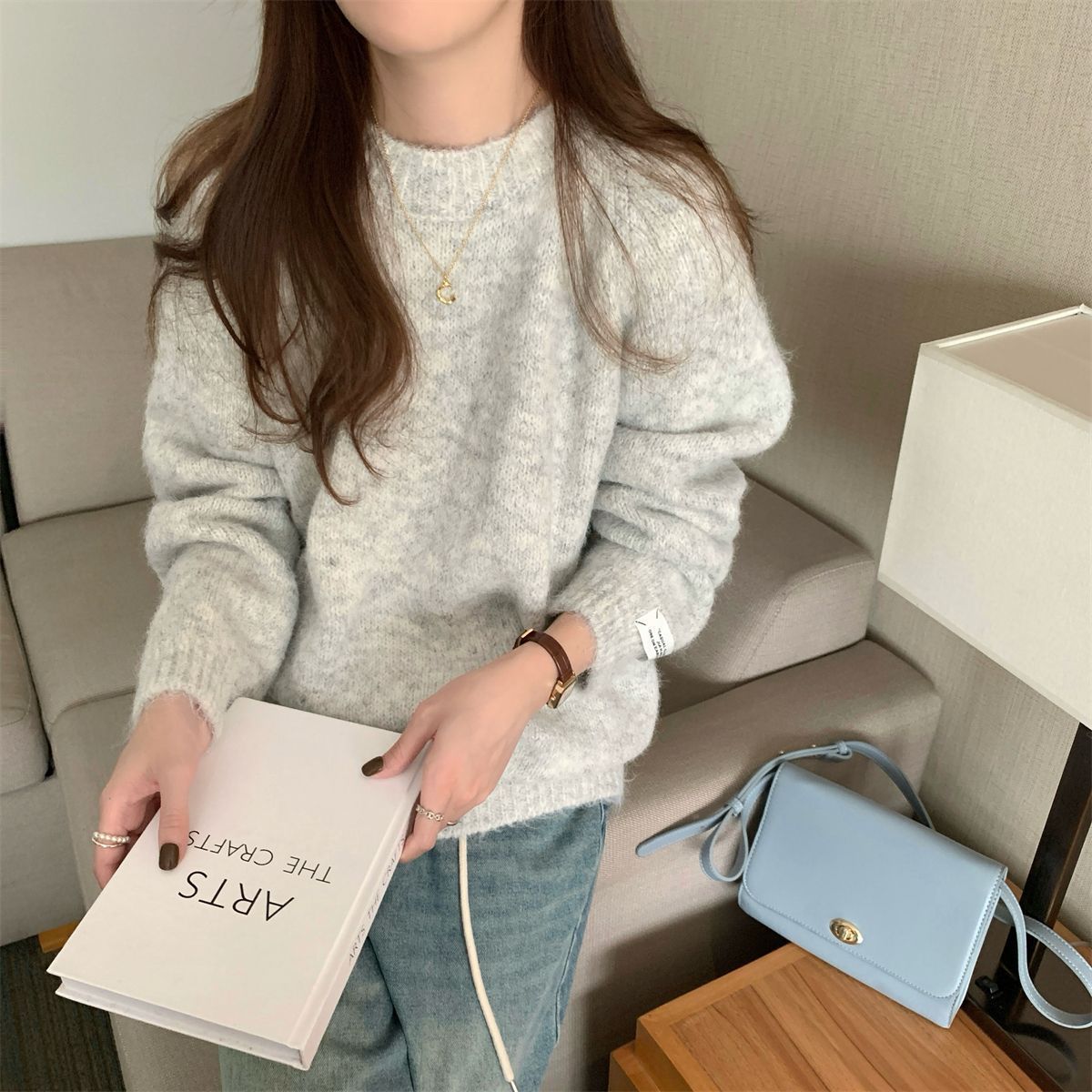 Angora Sweater Loose Fit - Memorree