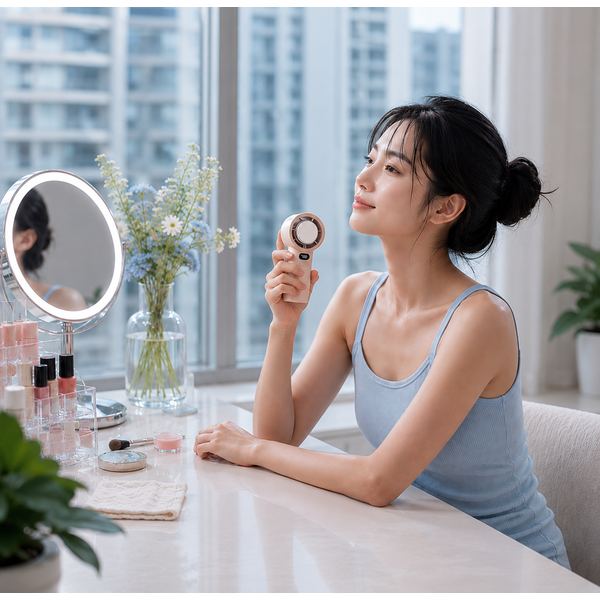 DOXX Portable Cooling Fan - vanity desk use