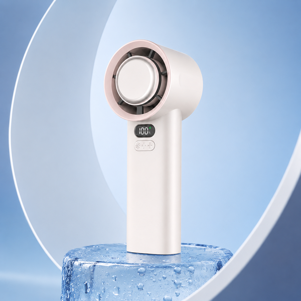 DOXX Portable Cooling Fan - blue background product shot