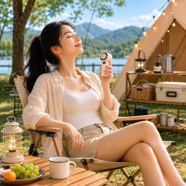 DOXX Portable Cooling Fan - camping lifestyle
